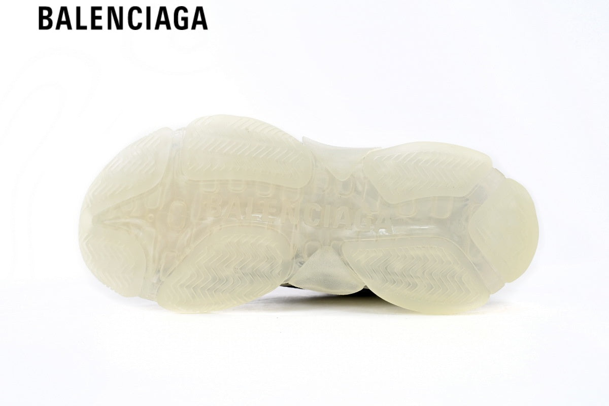 Balenciaga Runner men's shoes women sneakers ¡ª Blue Mesh, Black & Orange Synthetic Overlays