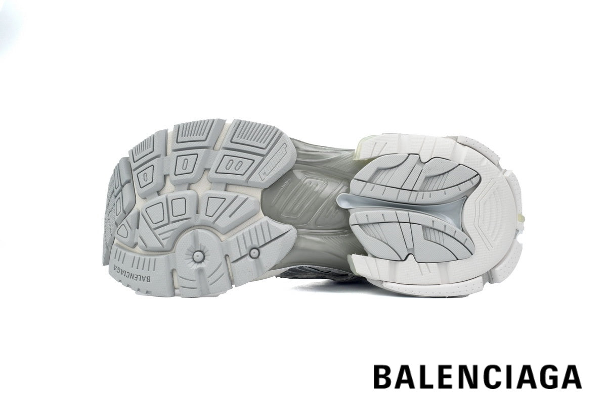 Balenciaga Runner men's shoes women sneakers¨C White & Silver