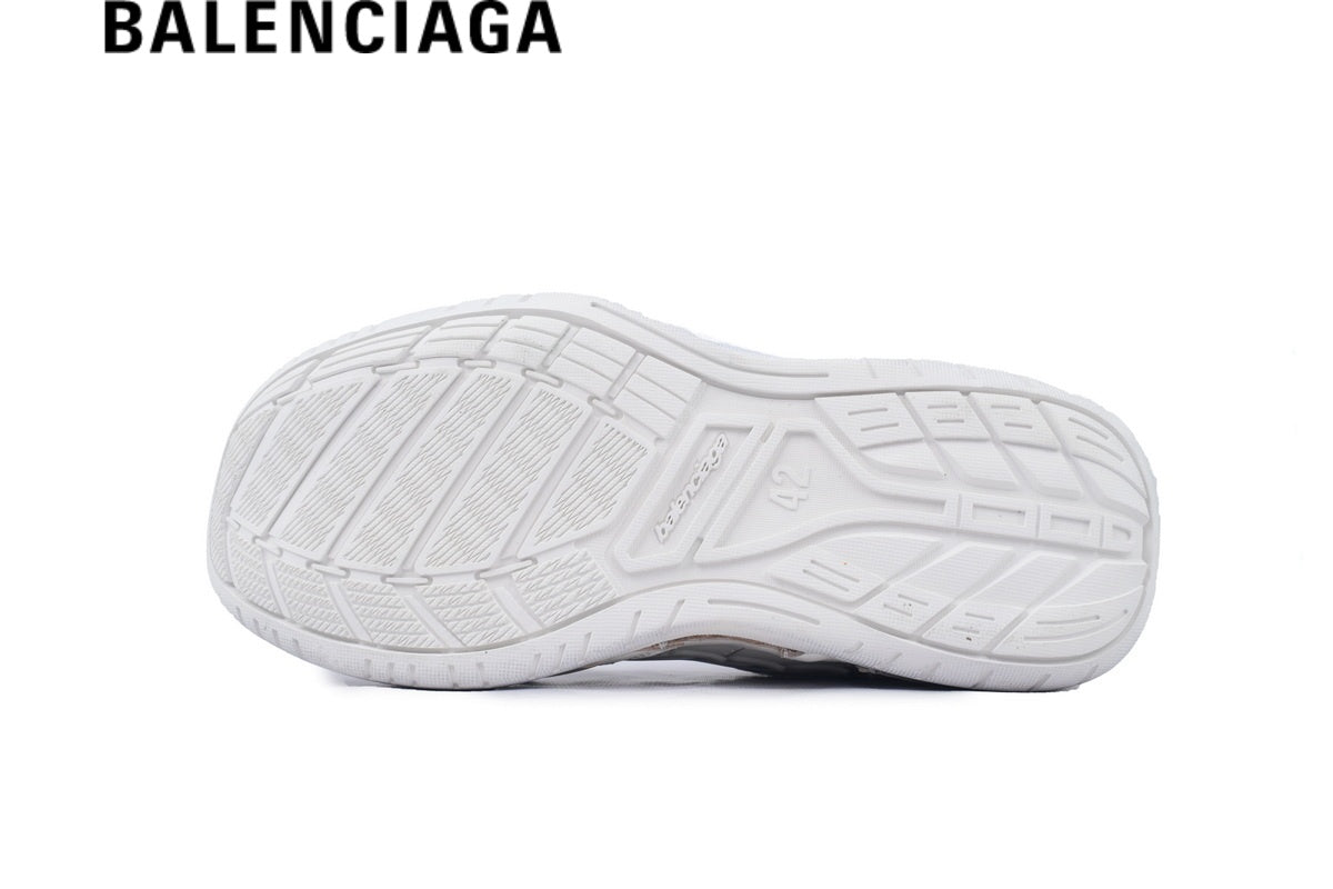 Balenciaga Skate men's shoes women sneakers in White and Blue