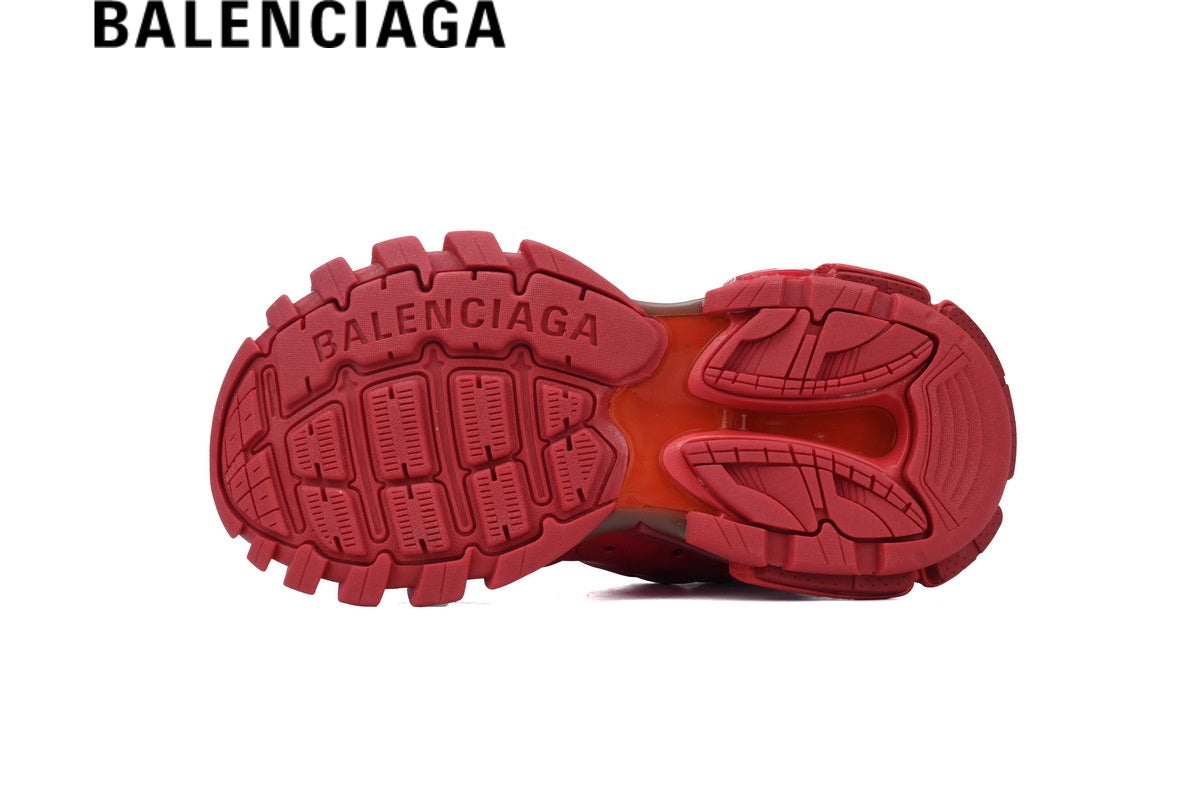 Balenciaga Track men's shoes women sneakers in All Red