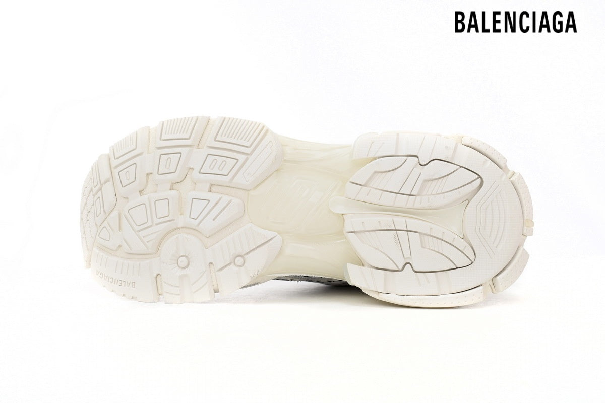 Balenciaga Runner Mid men's shoes women sneakers White Distressed