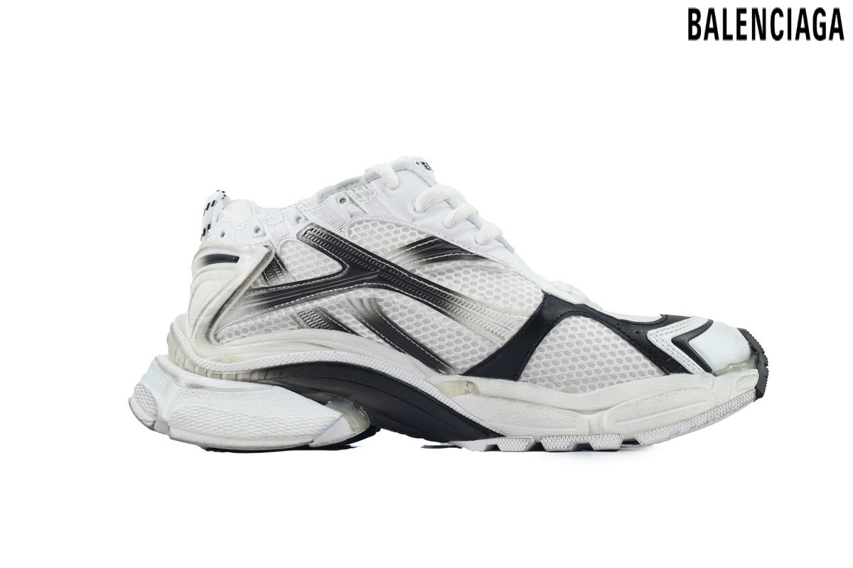 Balenciaga Runner men's shoes  women sneakers ¨C White & Black