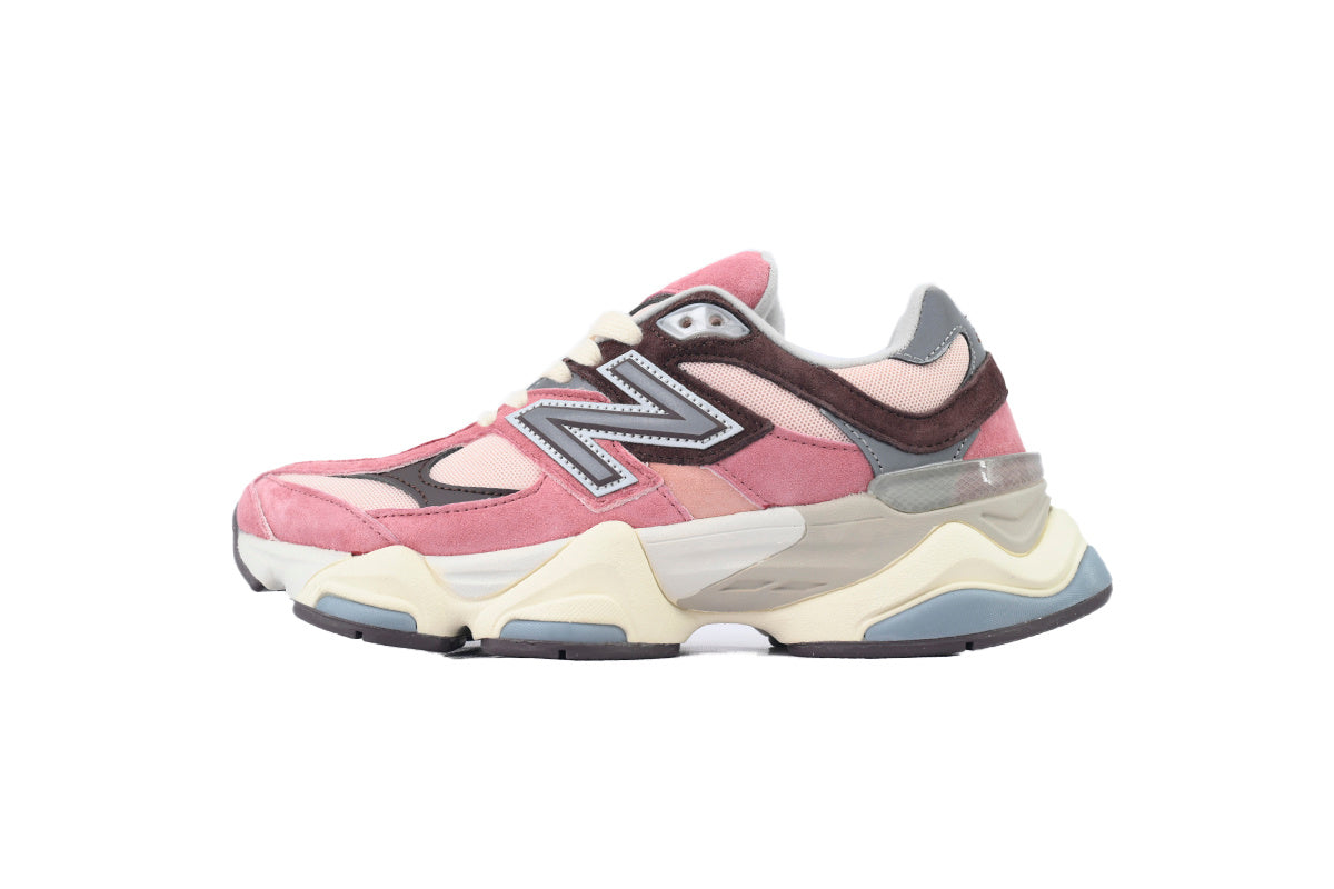 New Balance 9060 Women's & Men's Pink & Brown Chunky Retro Sneakers