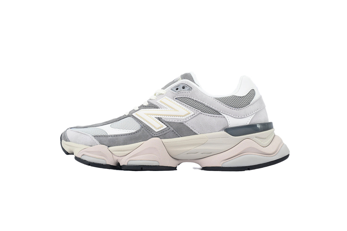 New Balance 9060 Women's & Men's Grey & Cream Chunky Retro Sneakers