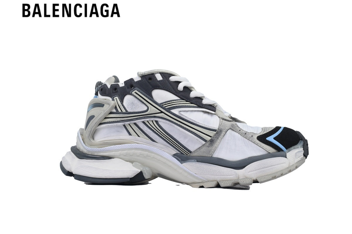 Balenciaga Runner Sneaker ¡ª White Mesh, Black & Beige Synthetic Overlays