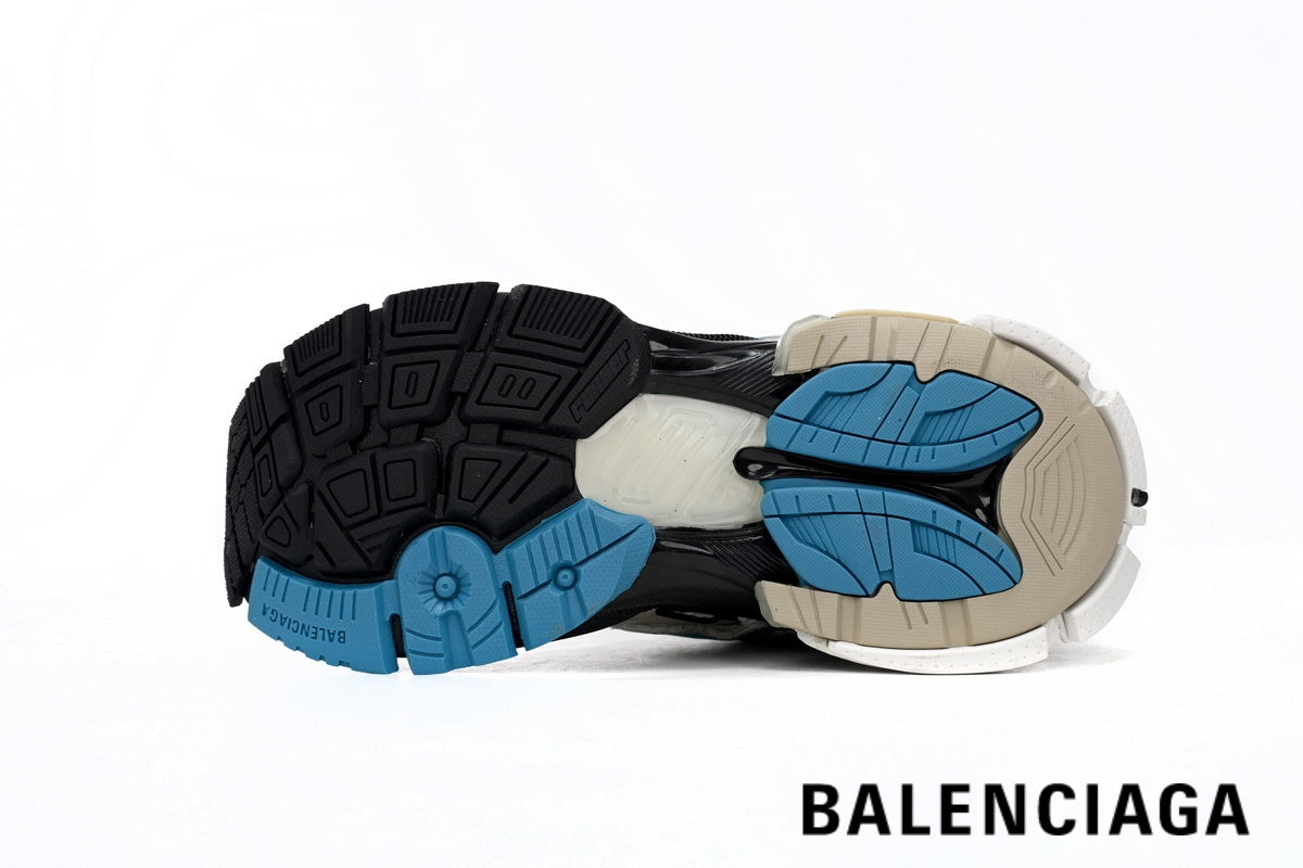 Balenciaga Runner men's shoes  women sneakers ¨C Beige & Blue