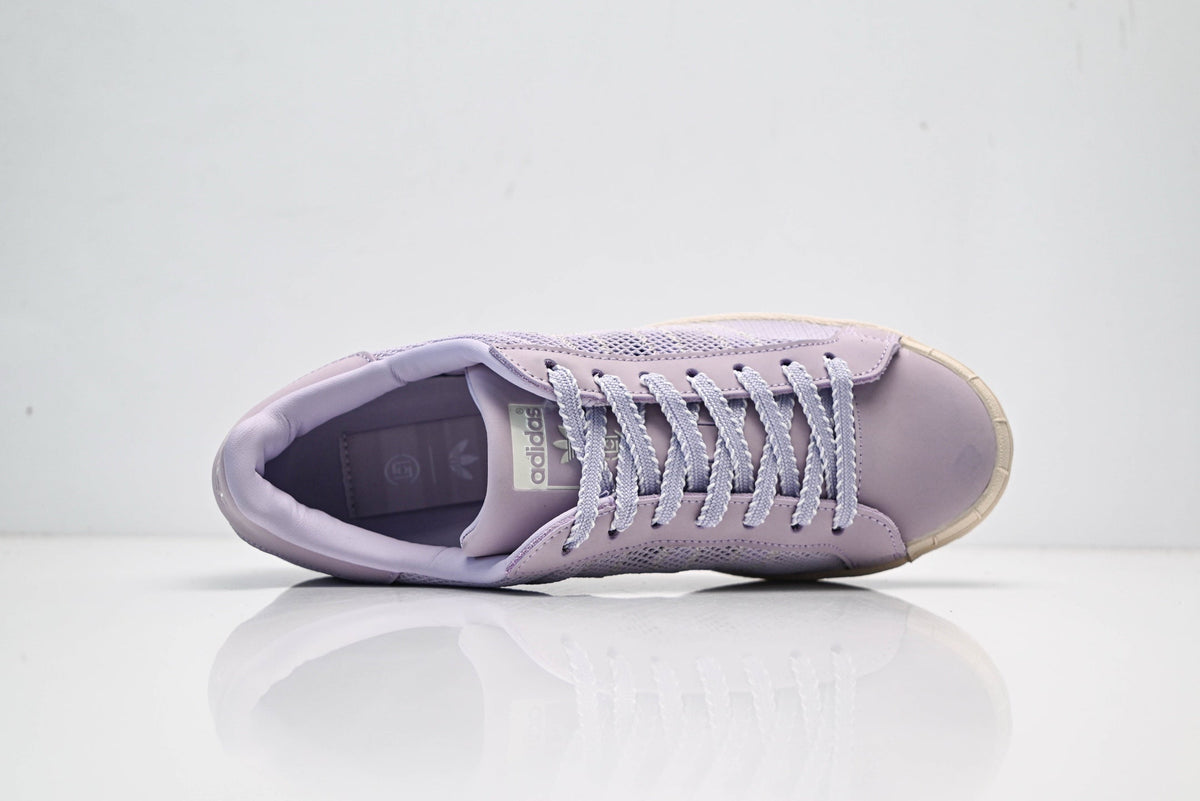 adidas Originals Superstar ¨C Light Purple Mesh Upper with Beige Shell Toe