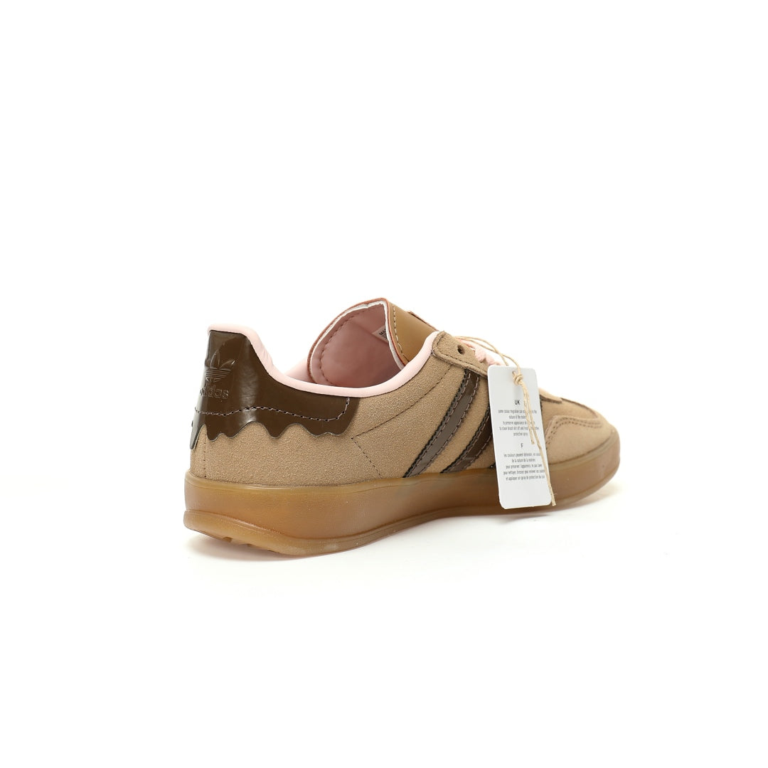 Adidas Originals Gazelle Indoor ¨C Tan / Brown Patent / Pink Gum Low-Top Sneakers