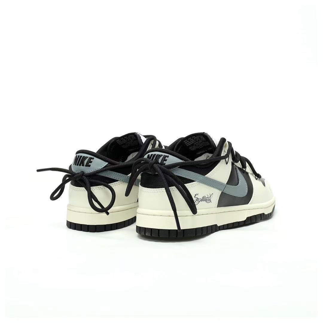 Nike Dunk Low Custom Deconstructed ¡ª Off-White / Black / Grey