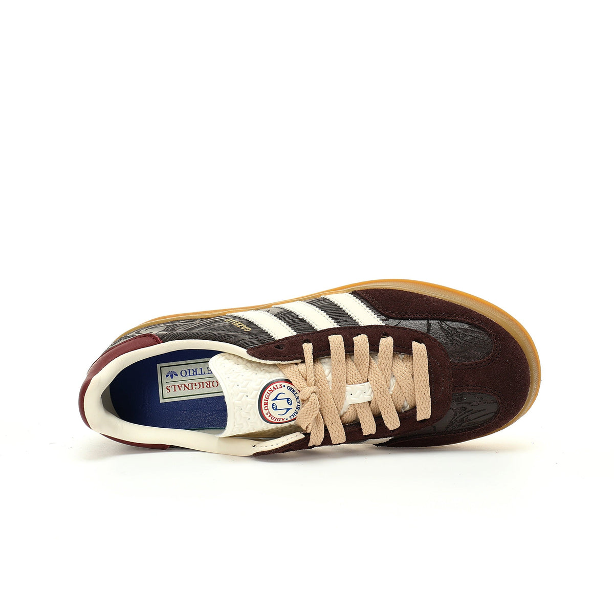 Adidas Originals Gazelle Indoor ¨C Maroon / Cream Gum Suede Low-Top Sneakers