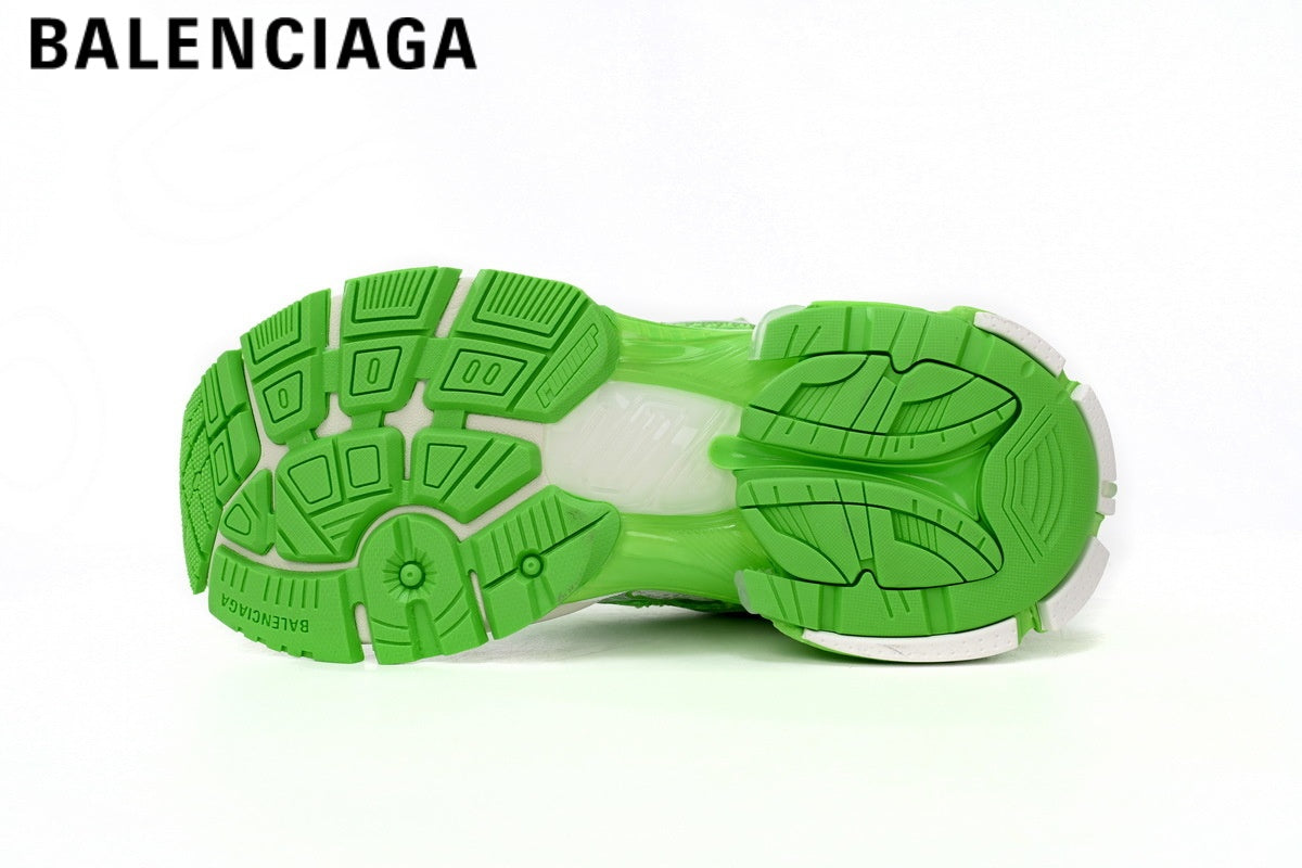 Balenciaga Runner men's shoes  women sneakers ¡ª Green / White