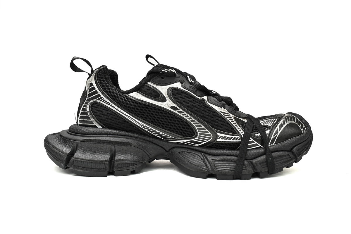 Balenciaga 3XL men's shoes Track Sneaker ¨C Low-Top Chunky Sole  balenciaga runners  Black and White