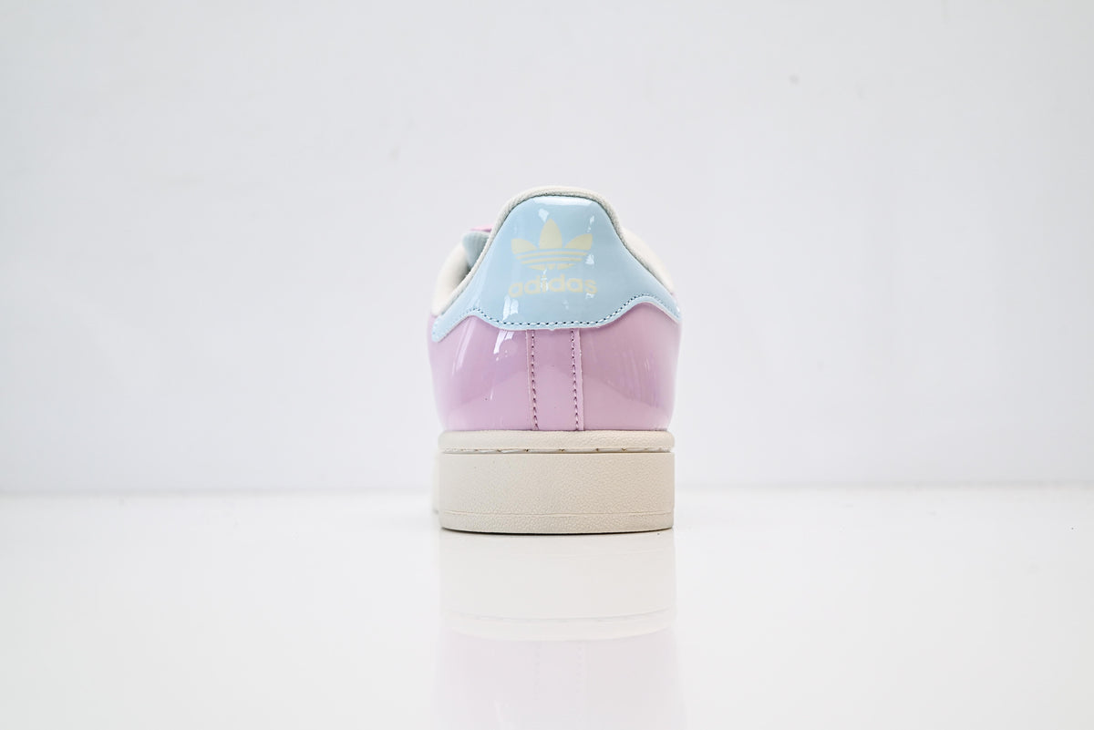 adidas Originals Superstar ¨C Lilac Pink Patent & Baby Blue Heel with Off-White 3-Stripes Shell Toe