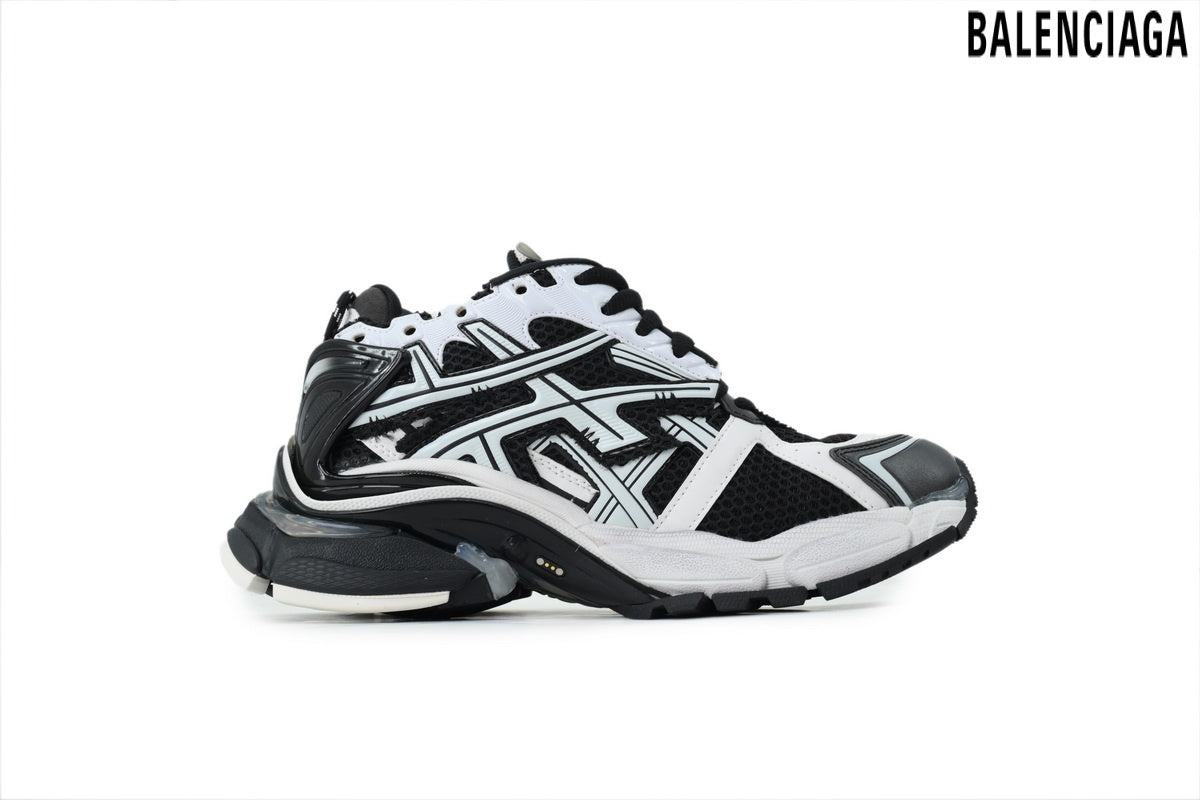 Balenciaga Runner men's shoes  women sneakers ¨C Black & White
