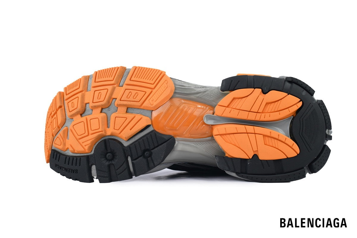 Balenciaga Runner men's shoes  women sneakers ¨C Dark Grey & Orange