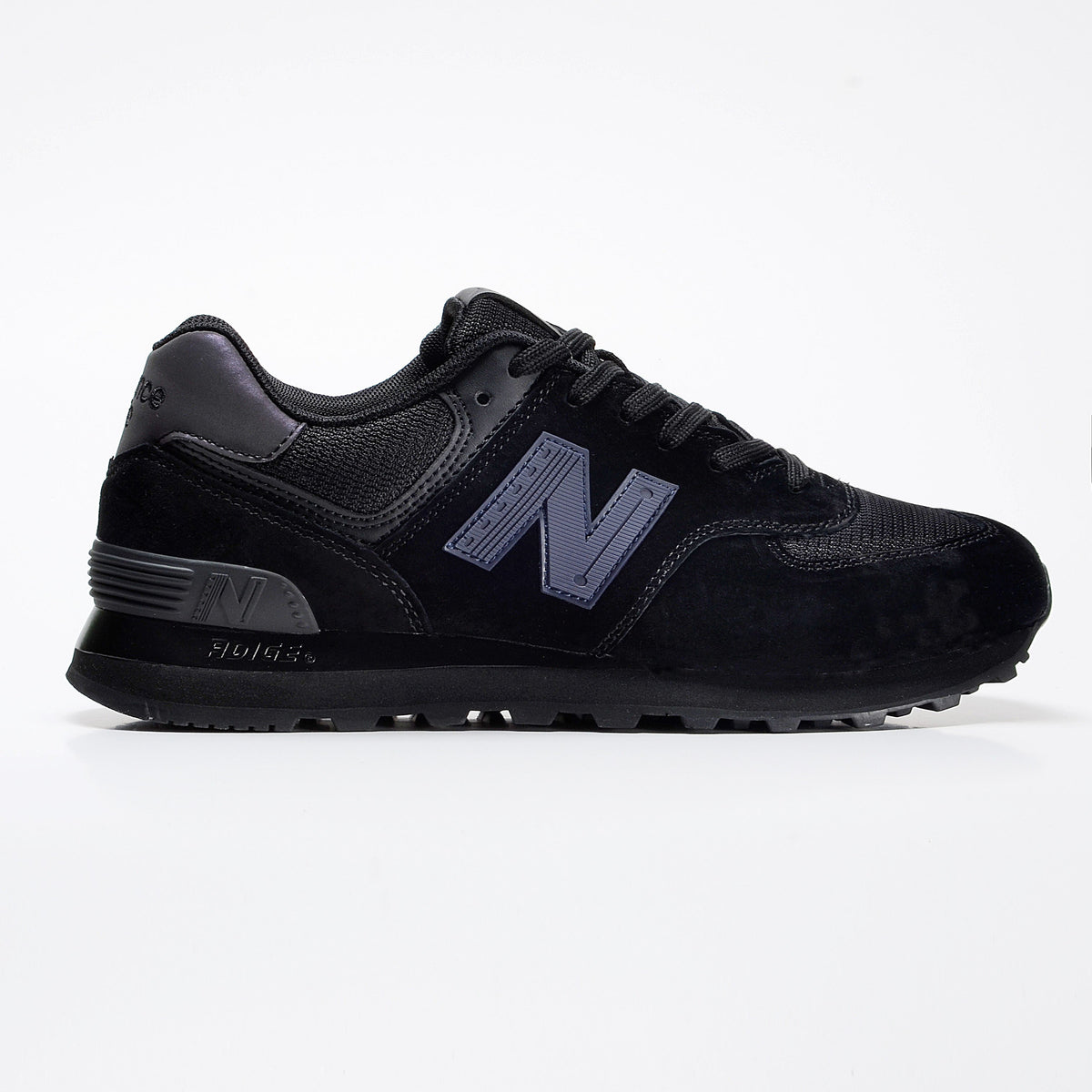 New Balance 574 Women's & Men's Black & Slate Grey Retro Sneakers