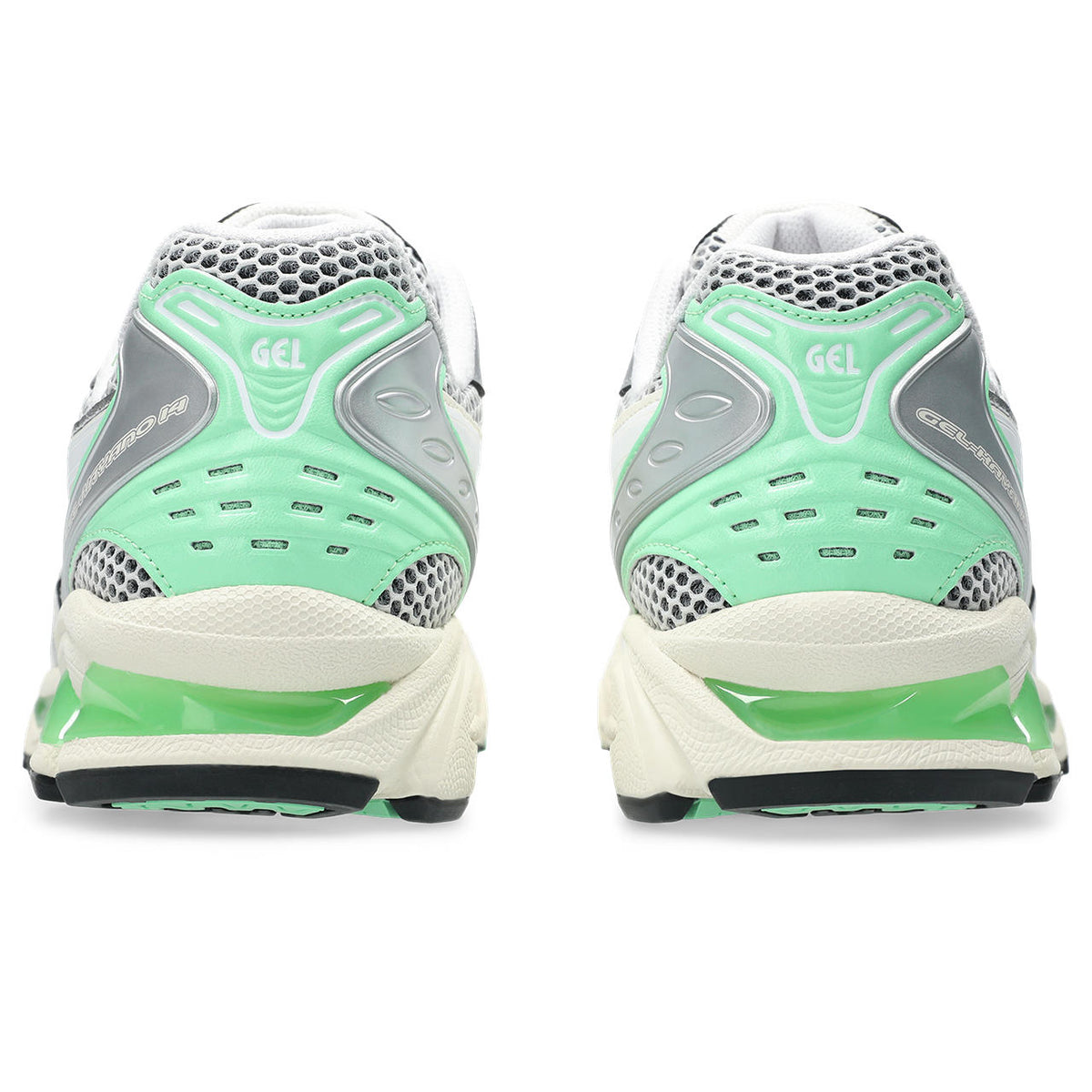 Asics  shoes  neutral running shoes mens  sneakers Gel-Kayano 14 Silver / White / Mint Green