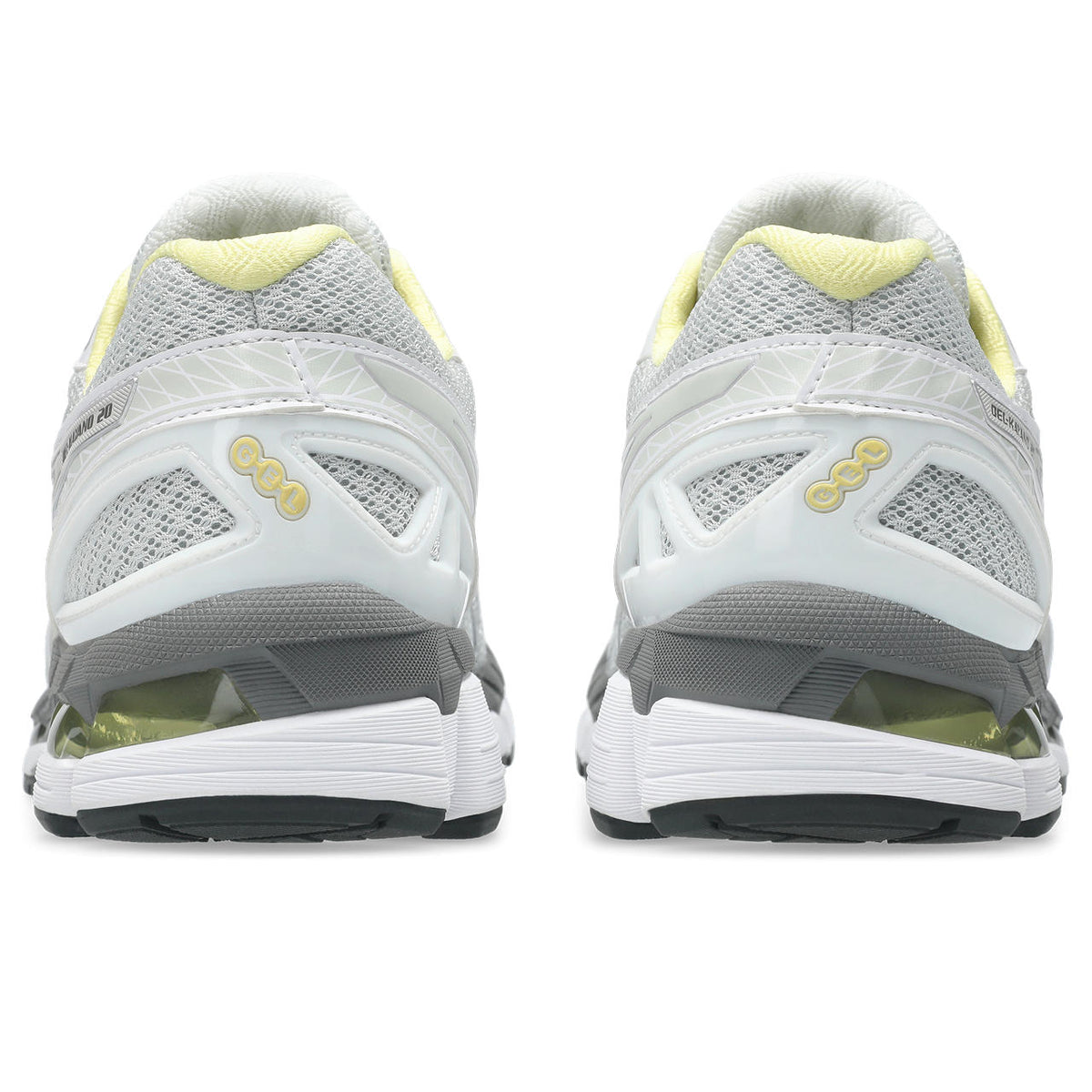 Asics  shoes  neutral running shoes mens  sneakers Gel-Kayano 20 White / Silver / Pale Yellow