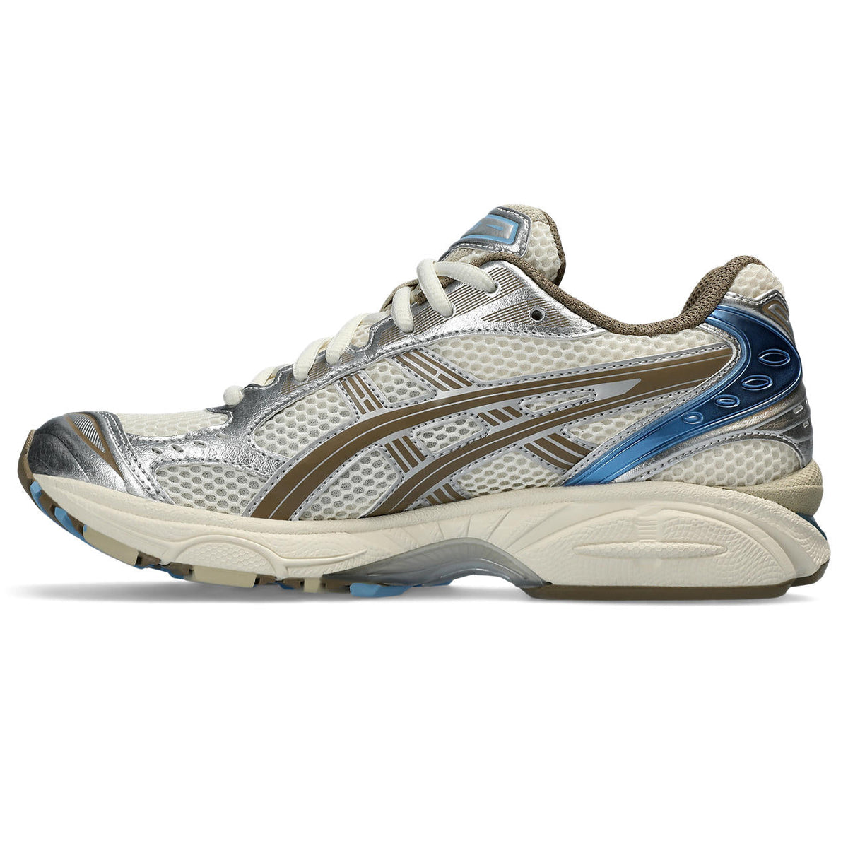 Asics  shoes  neutral running shoes mens  sneakers Gel-Nimbus 9 Silver / Cream / Brown / Blue