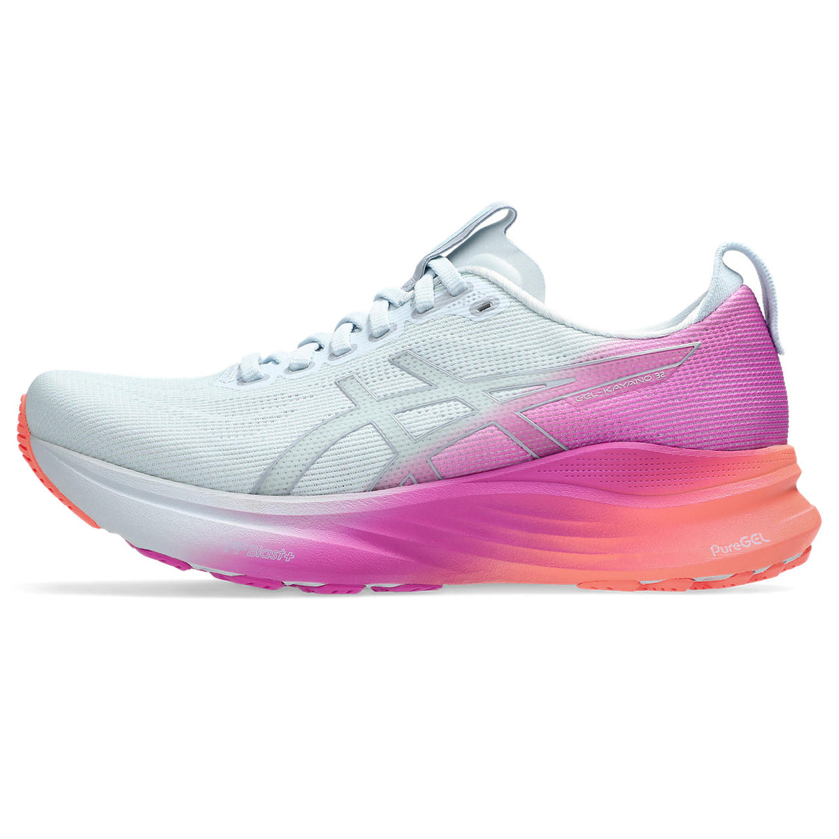 Asics  shoes  neutral running shoes mens  sneakers Gel-Kayano 32 Light Blue / Pink / Orange Gradient