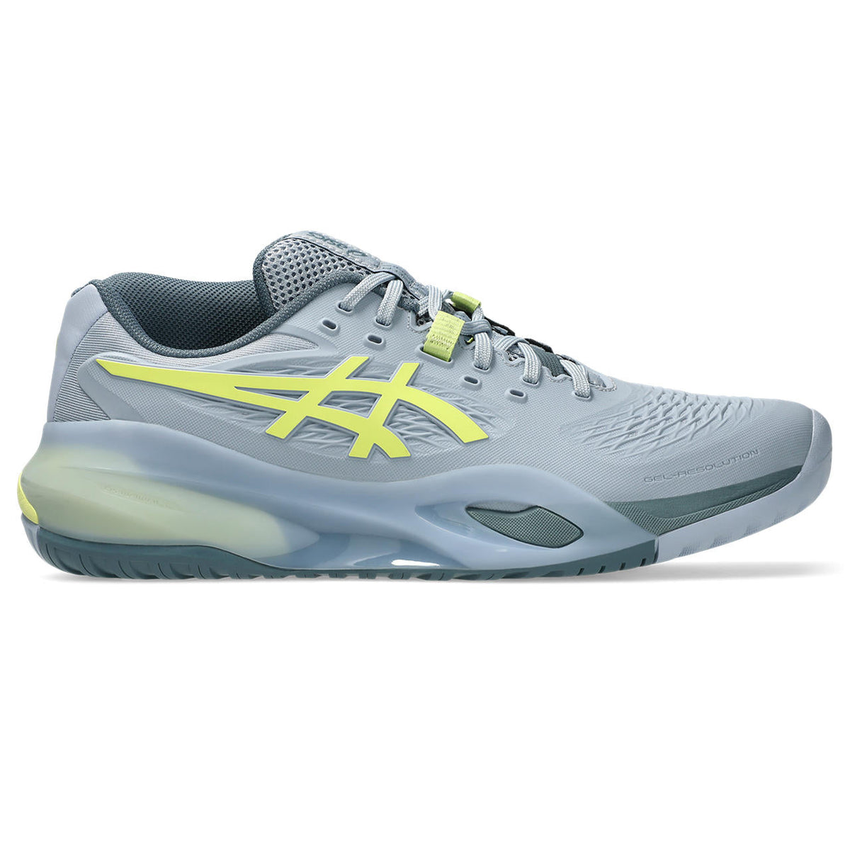 Asics womens shoes  neutral running shoes mens  sneakers Gel-Resolution ¨C Light Grey/Lime Yellow Tennis Sneaker