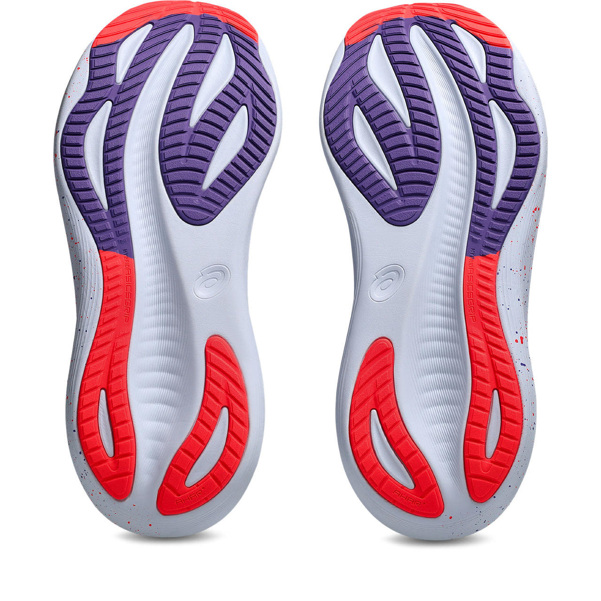 Asics womens shoes  neutral running shoes mens  sneakers Gel-Nimbus 27 White / Purple / Speckled