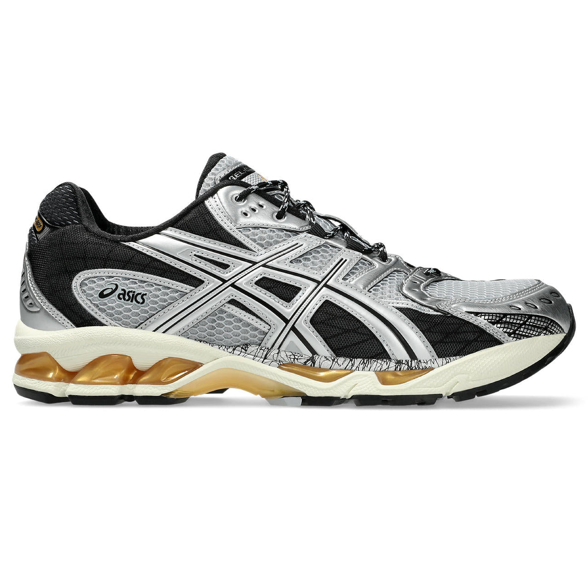 Asics womens shoes  neutral running shoes mens  sneakers Gel-Kayano 14 Black / Silver / Cream