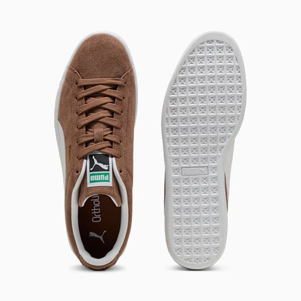 PUMA Suede Classic Haute Coffee-White puma shoes for men  womens shoes  roma shoes