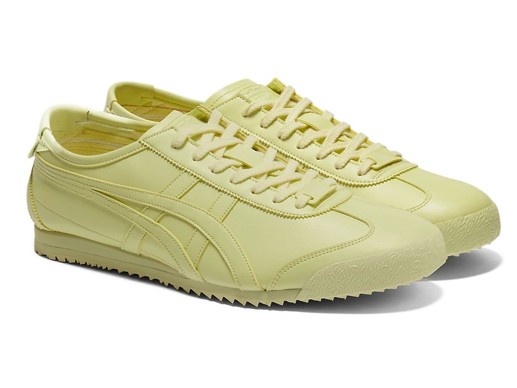 Onitsuka Tiger Mexico 66 Unisex Sneakers ¨C Light Yellow Leather  running shoes women asics mens shoes
