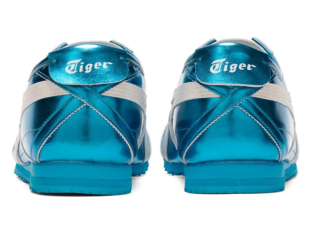 Onitsuka Tiger Mexico 66 Unisex Sneakers ¨C Metallic Blue White Stripe  running shoes women asics mens shoes