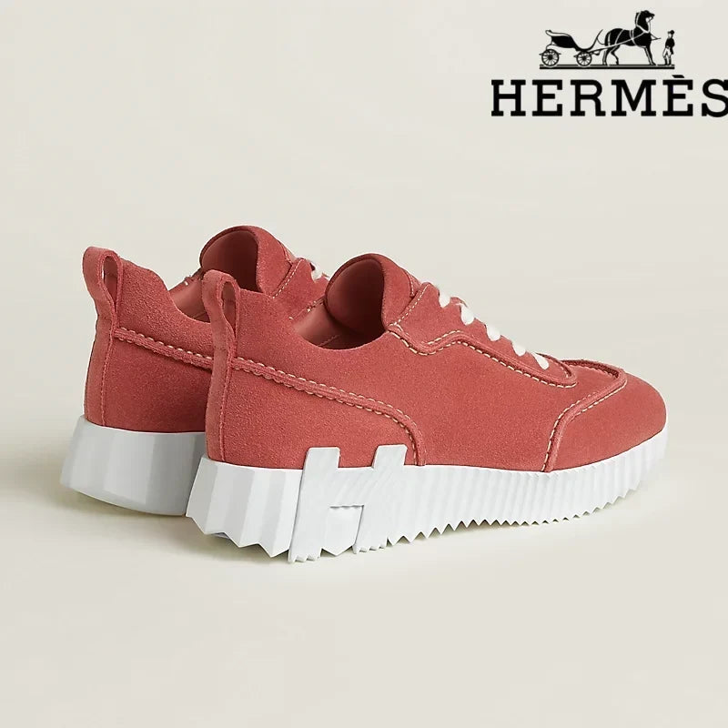 Herm¨¨s Red Suede Bouncing Sneaker