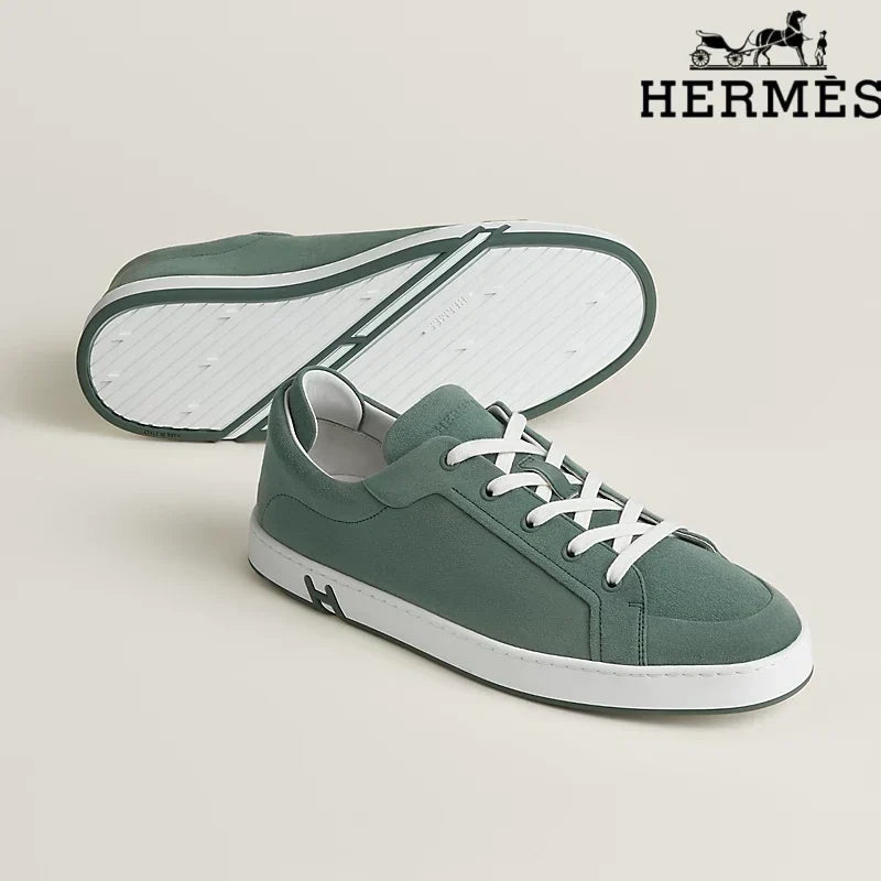 Herm¨¨s Green Suede Sneakers