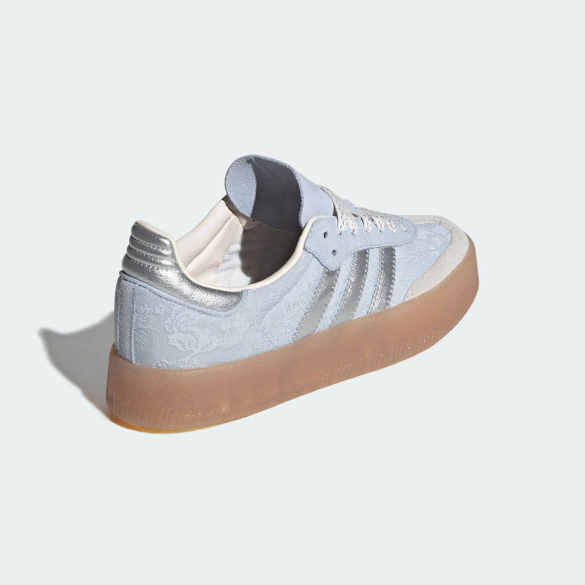 Adidas Originals ¨C Light Blue / Silver Jacquard Platform Casual Sneakers