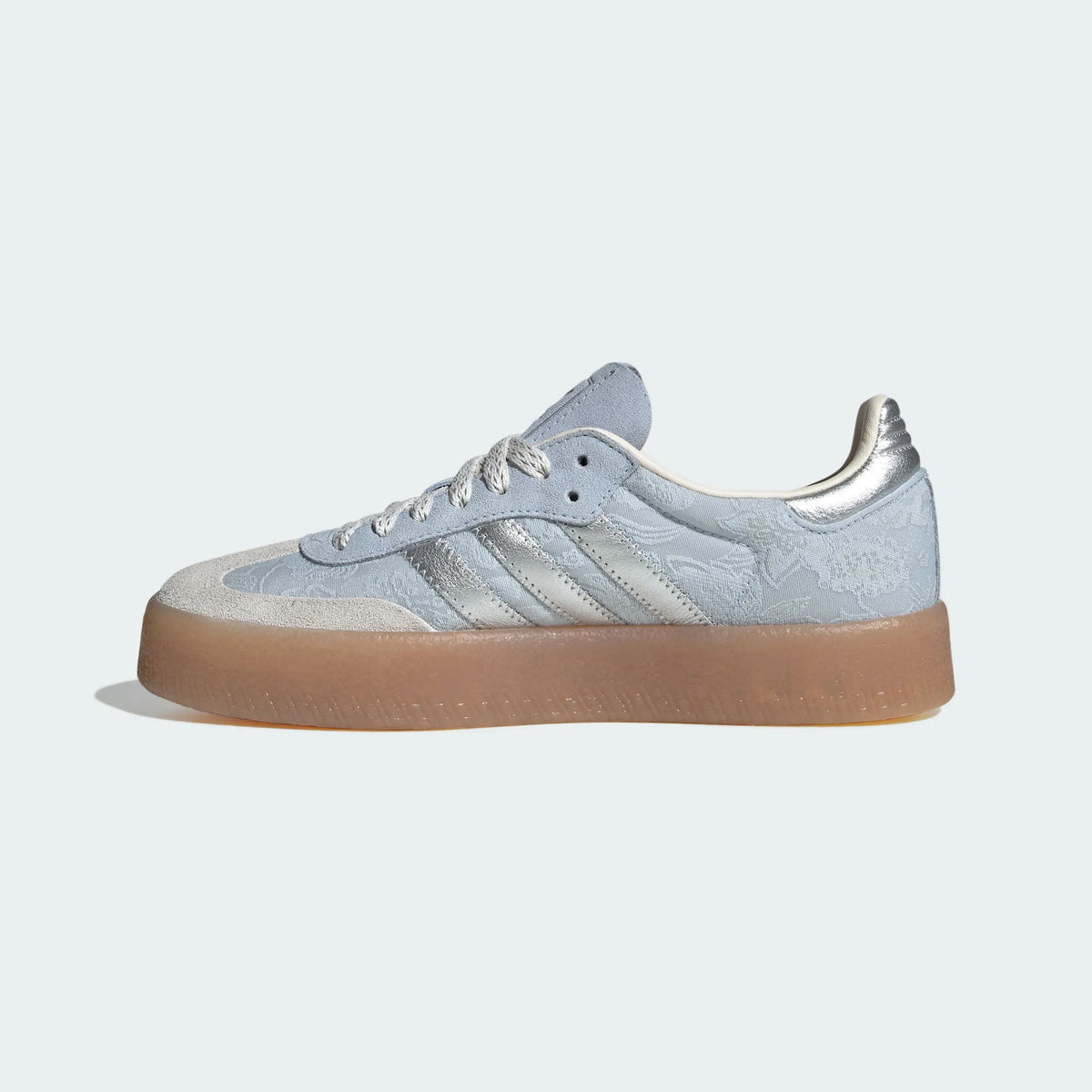 Adidas Originals ¨C Light Blue / Silver Jacquard Platform Casual Sneakers