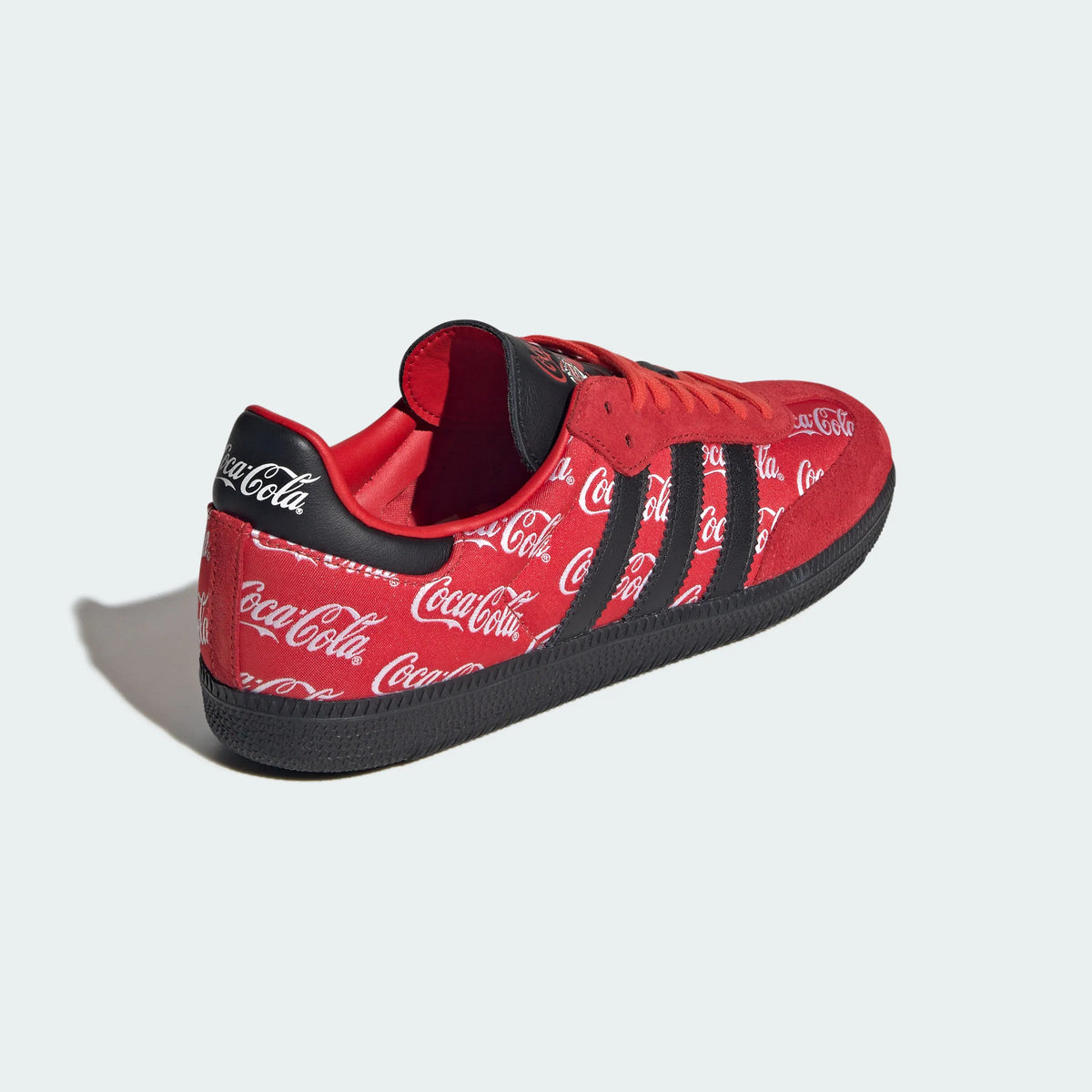 Adidas Originals ¨C Red / Black Coca-Cola Print Suede Casual Sneakers