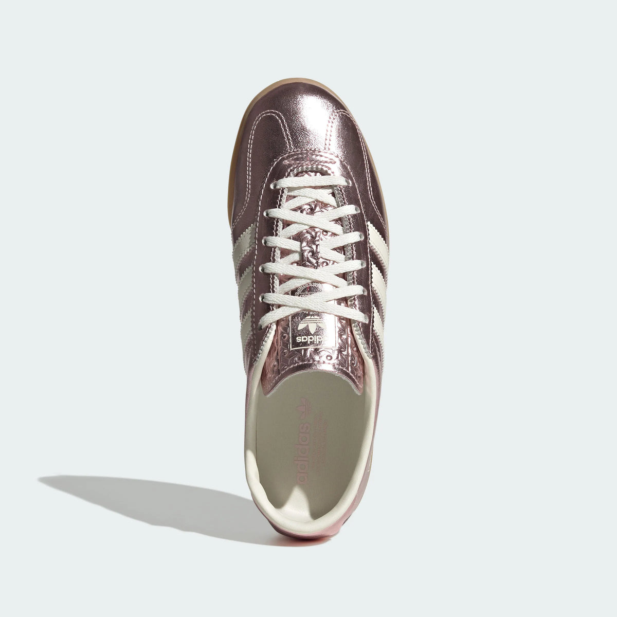 Adidas Originals ¨C Metallic Rose Gold / Off-White Leather Casual Sneakers