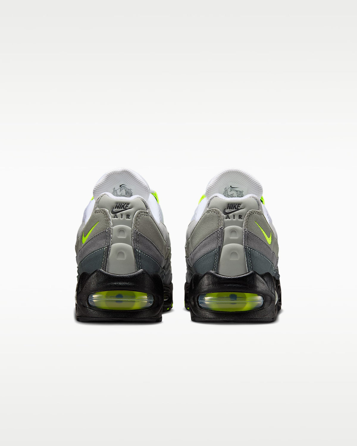 Nike Air Max 95 ¨C Grey / Volt Mesh Athletic Sneakers