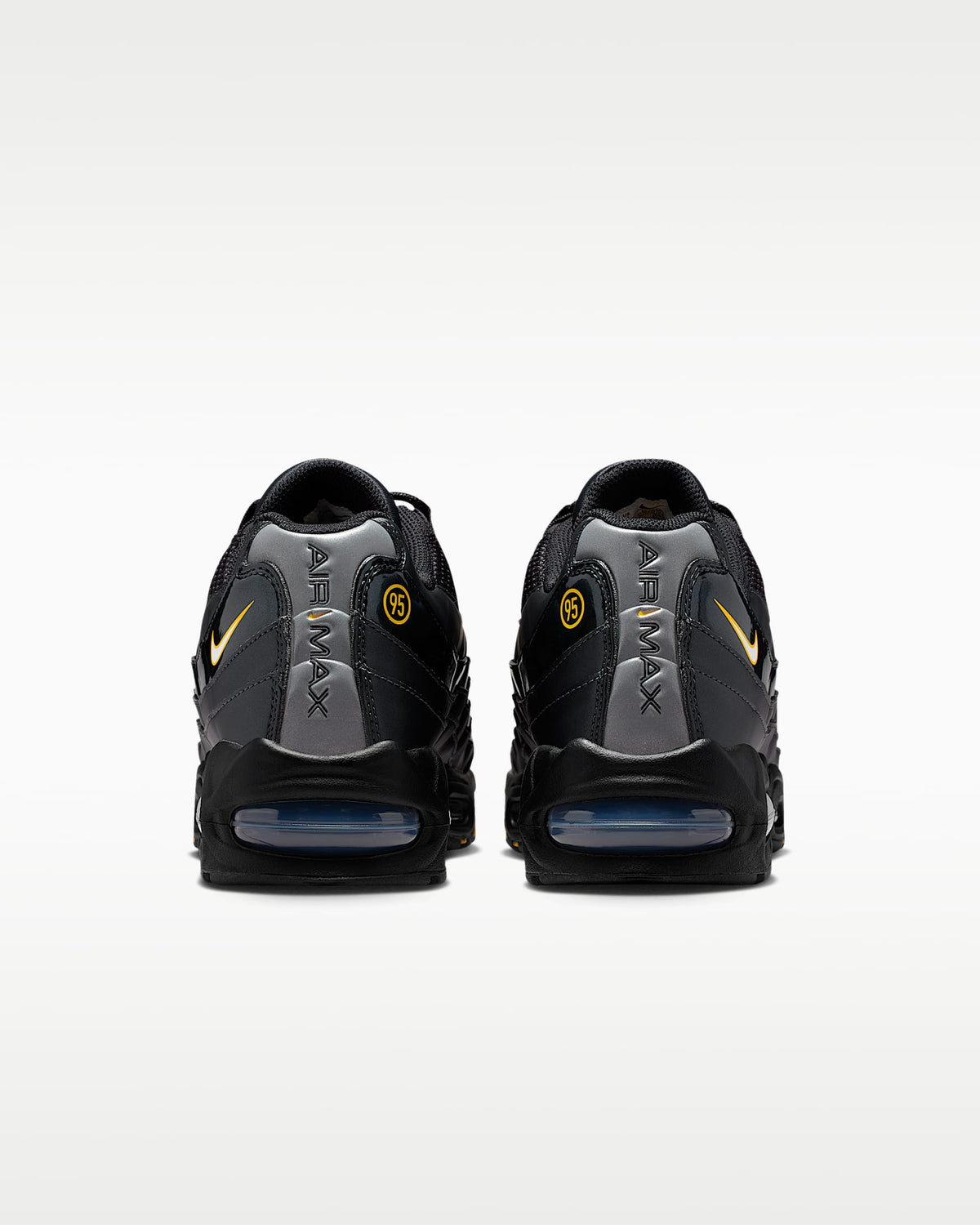 Nike Air Max 95 ¨C Black / Gold Mesh Athletic Sneakers