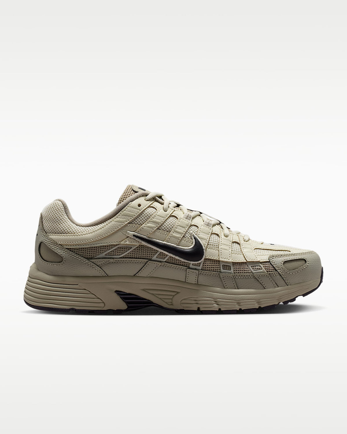 Nike P-6000 ¨C Beige / Cream / Black Mesh Athletic Sneakers