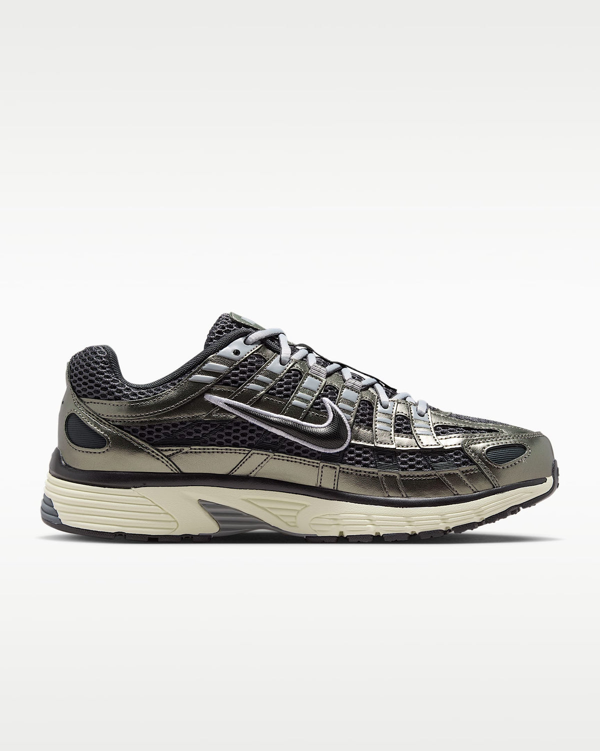 Nike P-6000 ¨C Metallic Olive / Black Mesh Athletic Sneakers