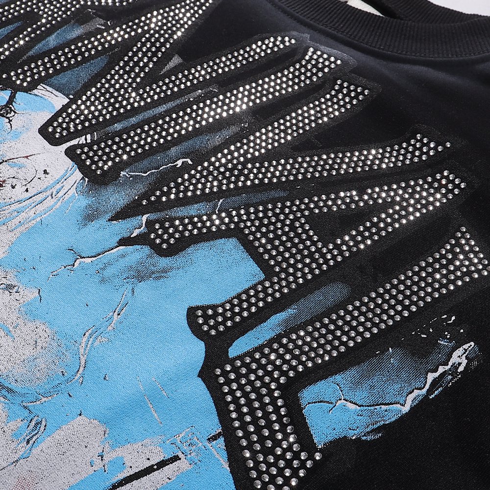 MAJESTIK Carnival Graphic Cropped T-Shirt ¡ª detail