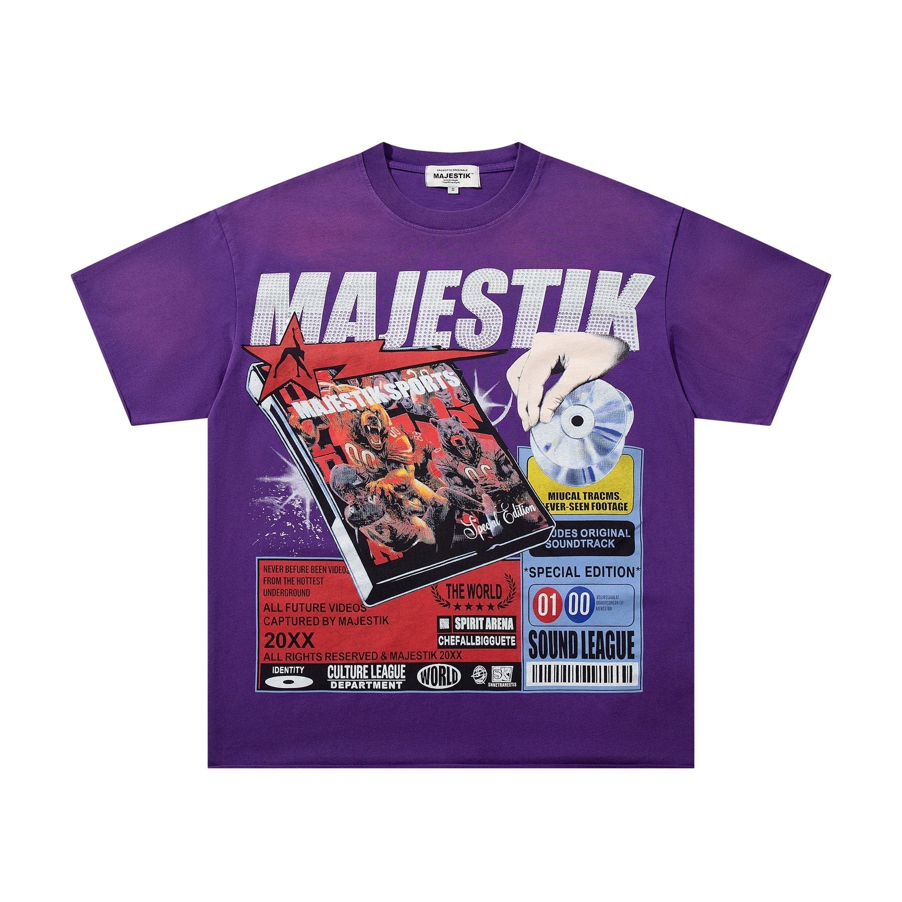 MAJESTIK Purple Tour Graphic T-Shirt ¡ª front