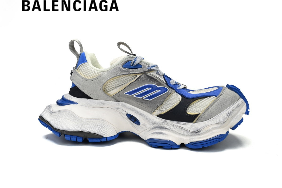 Balenciaga Cargo men's shoes  women sneakers Grey Blue