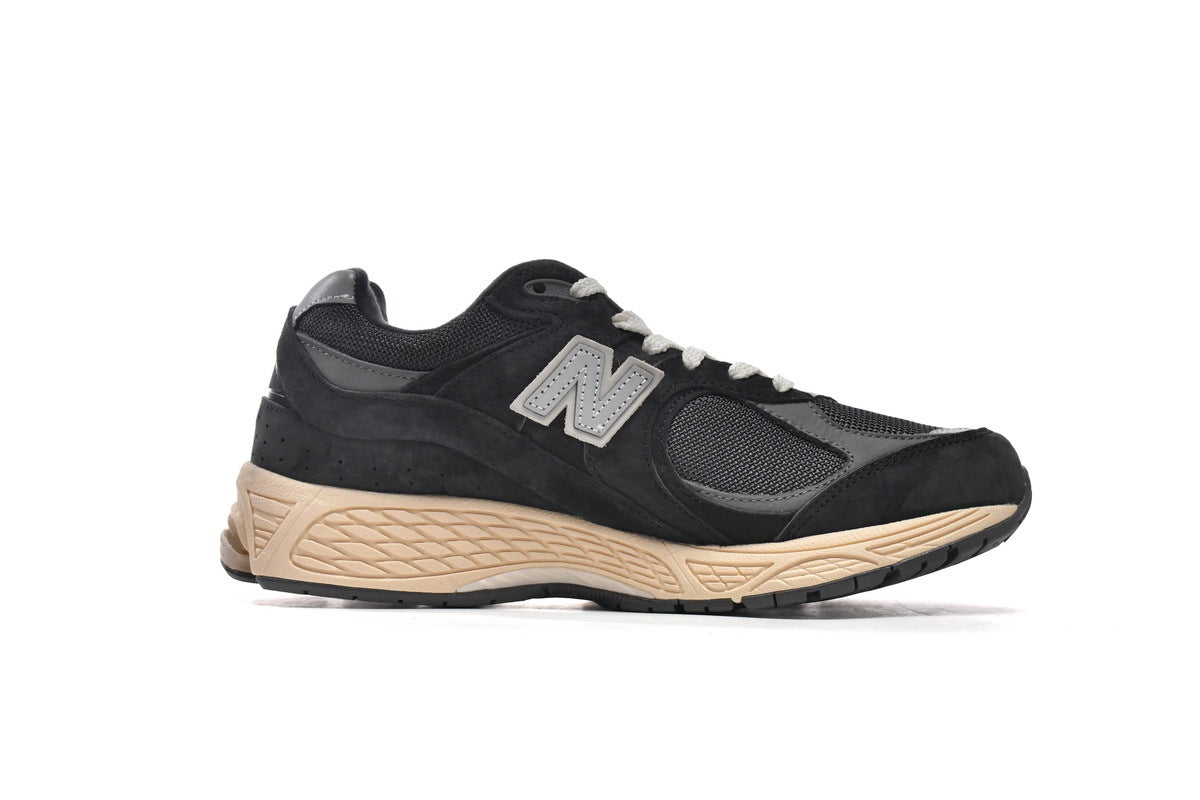 New Balance 2002R Women's & Men's Black & Cream Retro Lifestyle Sneakers