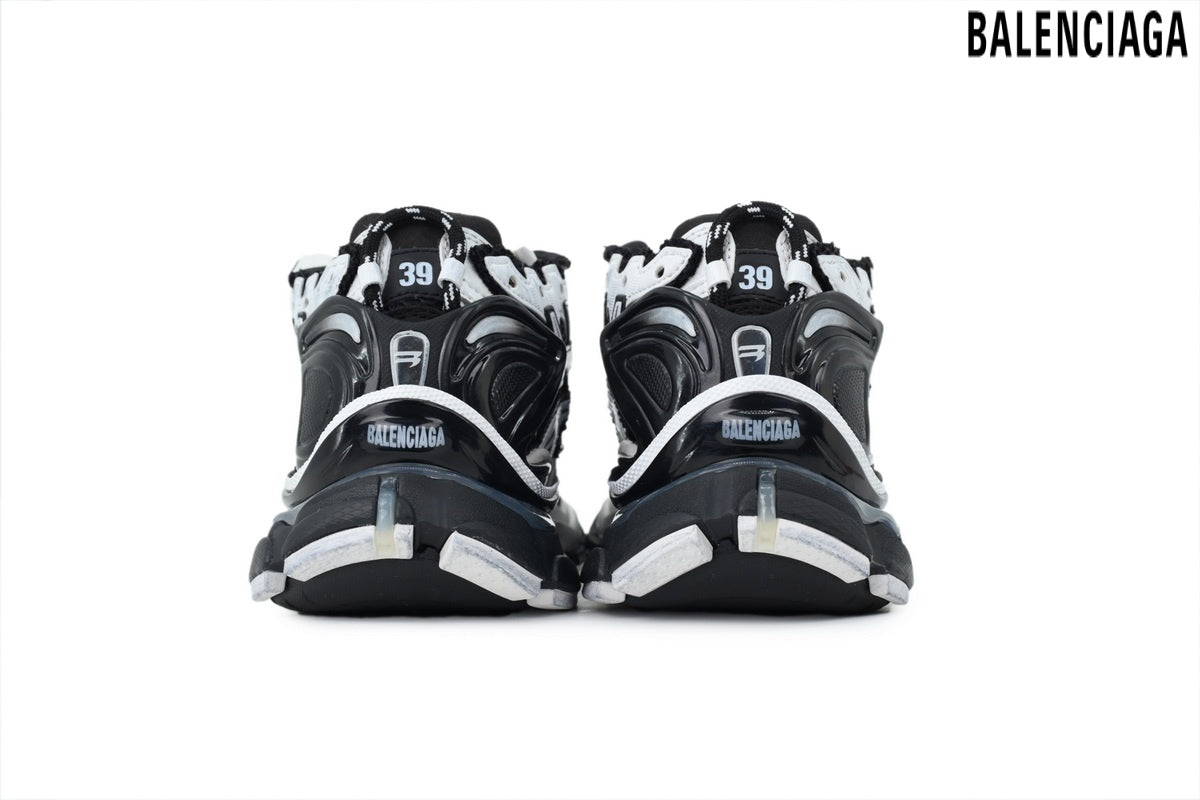 Balenciaga Runner men's shoes  women sneakers ¨C White & Black (Premium)