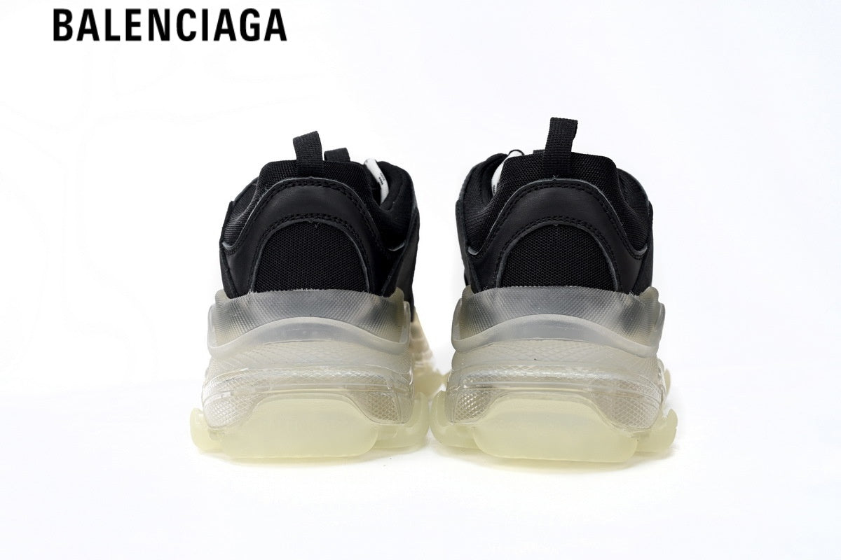 Balenciaga Runner men's shoes  women sneakers ¡ª Blue Mesh, Black & Orange Synthetic Overlays
