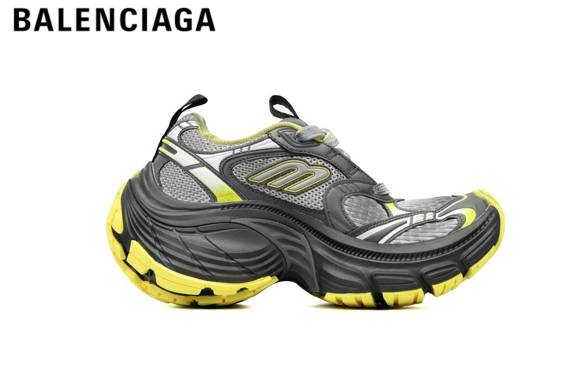 Balenciaga Cargo men's shoes  women sneakers¡ª Dark Gray / Yellow