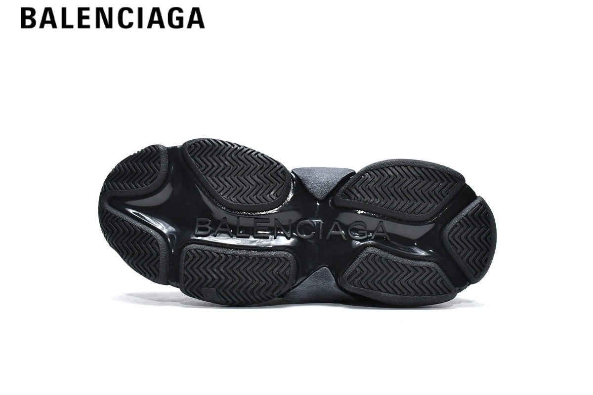 Balenciaga Triple S men's shoes  women sneakers ¡ª Full Black